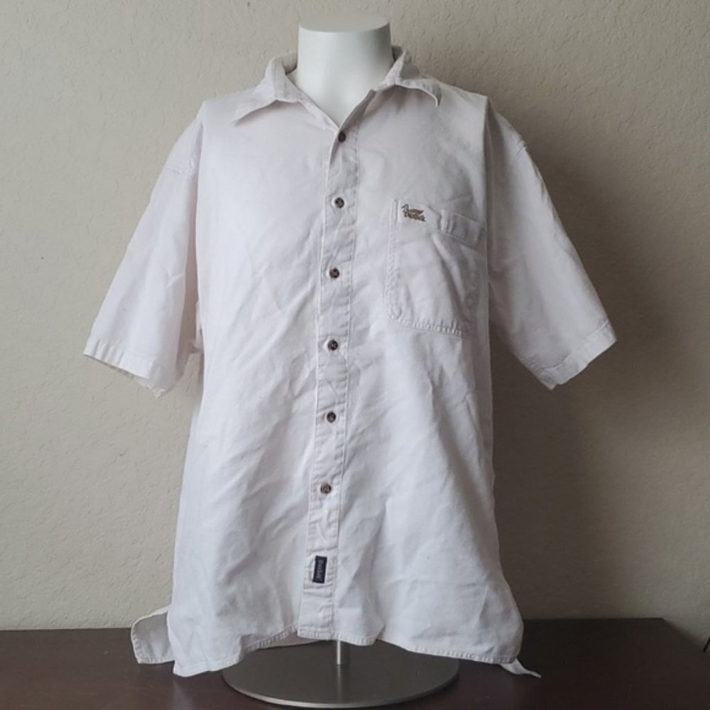 VTG 100% Cotton Duxbak Camp Shirt Size Large